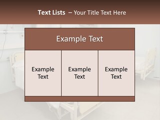 A Hospital Room With Two Beds And A Monitor PowerPoint Template