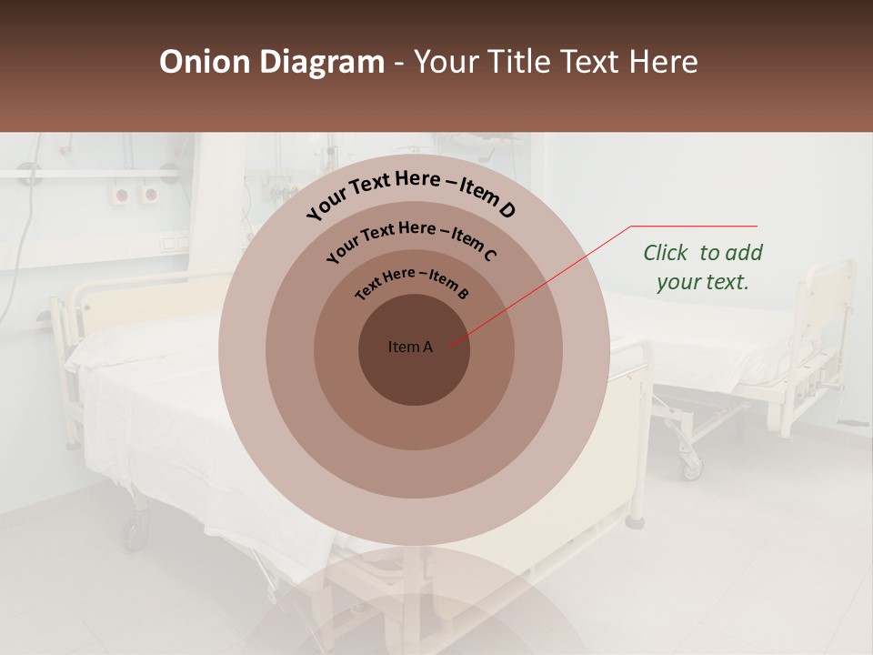 A Hospital Room With Two Beds And A Monitor PowerPoint Template
