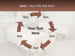 A Hospital Room With Two Beds And A Monitor PowerPoint Template