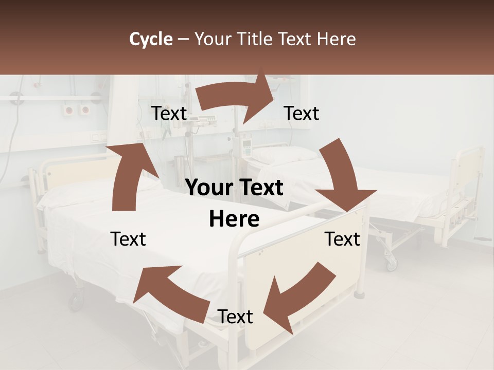 A Hospital Room With Two Beds And A Monitor PowerPoint Template