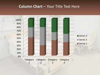 A Hospital Room With Two Beds And A Monitor PowerPoint Template