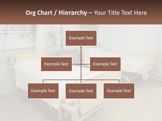 A Hospital Room With Two Beds And A Monitor PowerPoint Template