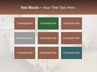 A Hospital Room With Two Beds And A Monitor PowerPoint Template