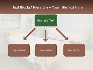 A Hospital Room With Two Beds And A Monitor PowerPoint Template