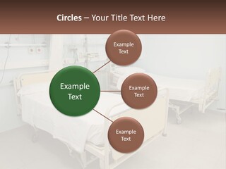 A Hospital Room With Two Beds And A Monitor PowerPoint Template
