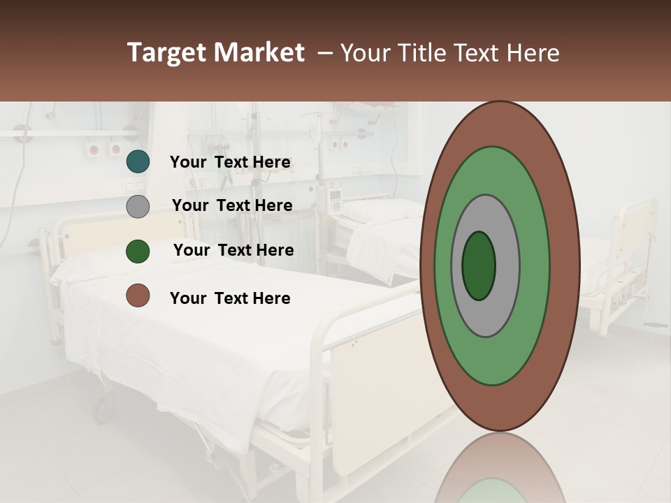 A Hospital Room With Two Beds And A Monitor PowerPoint Template