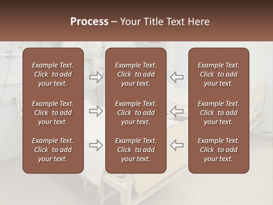 A Hospital Room With Two Beds And A Monitor PowerPoint Template