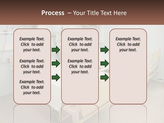 A Hospital Room With Two Beds And A Monitor PowerPoint Template