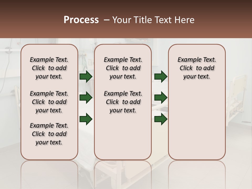 A Hospital Room With Two Beds And A Monitor PowerPoint Template