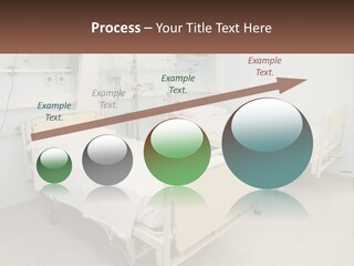 A Hospital Room With Two Beds And A Monitor PowerPoint Template