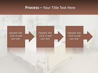 A Hospital Room With Two Beds And A Monitor PowerPoint Template