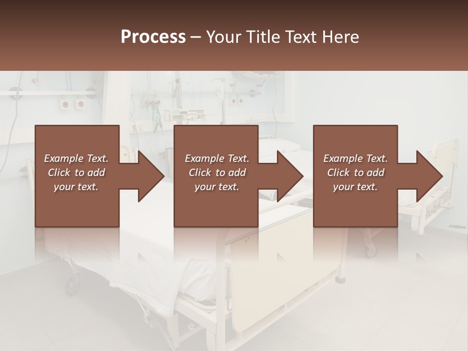 A Hospital Room With Two Beds And A Monitor PowerPoint Template