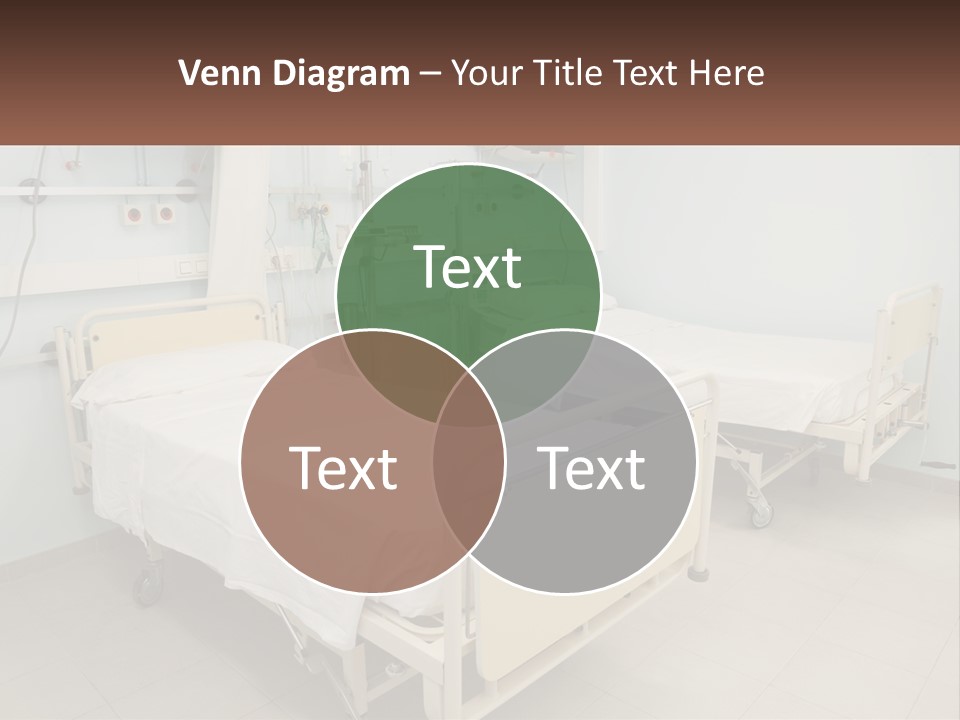 A Hospital Room With Two Beds And A Monitor PowerPoint Template