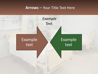 A Hospital Room With Two Beds And A Monitor PowerPoint Template