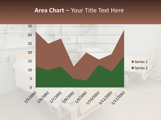 A Hospital Room With Two Beds And A Monitor PowerPoint Template