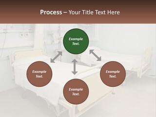 A Hospital Room With Two Beds And A Monitor PowerPoint Template