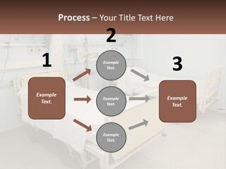 A Hospital Room With Two Beds And A Monitor PowerPoint Template