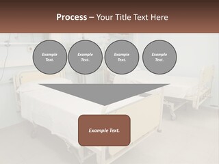 A Hospital Room With Two Beds And A Monitor PowerPoint Template