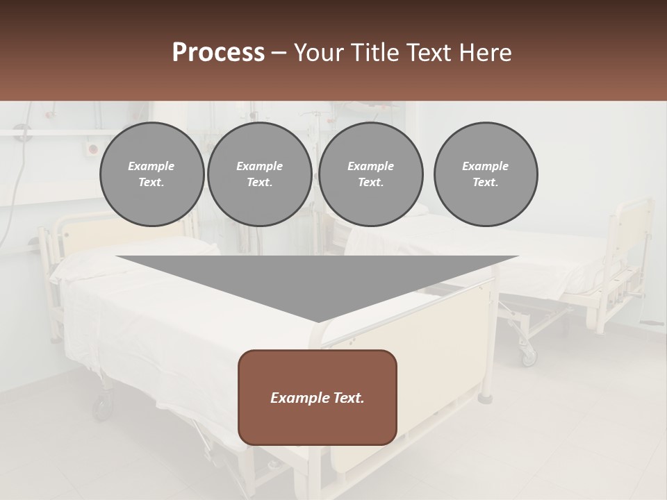 A Hospital Room With Two Beds And A Monitor PowerPoint Template