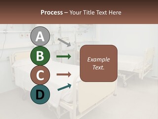 A Hospital Room With Two Beds And A Monitor PowerPoint Template