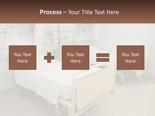 A Hospital Room With Two Beds And A Monitor PowerPoint Template