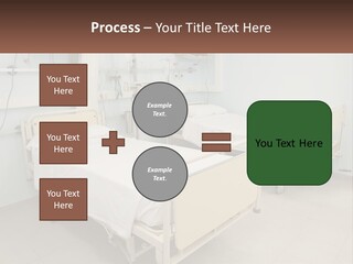 A Hospital Room With Two Beds And A Monitor PowerPoint Template