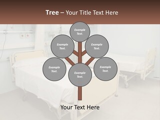 A Hospital Room With Two Beds And A Monitor PowerPoint Template