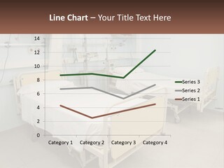 A Hospital Room With Two Beds And A Monitor PowerPoint Template