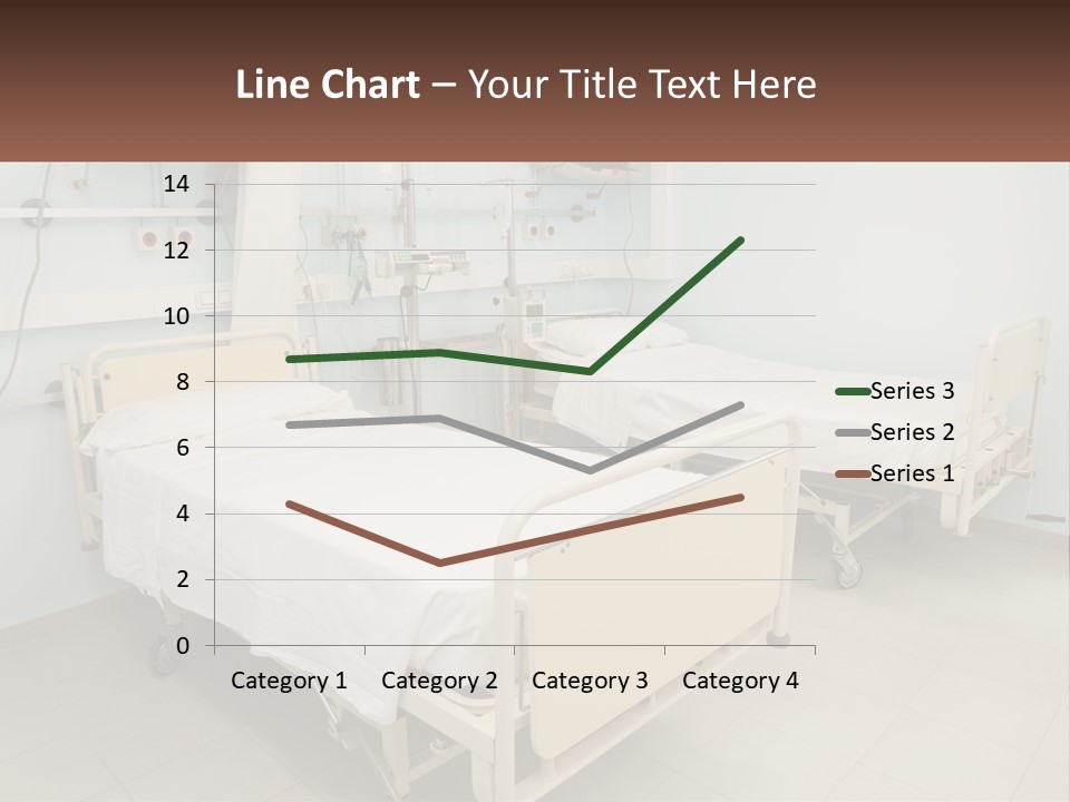A Hospital Room With Two Beds And A Monitor PowerPoint Template