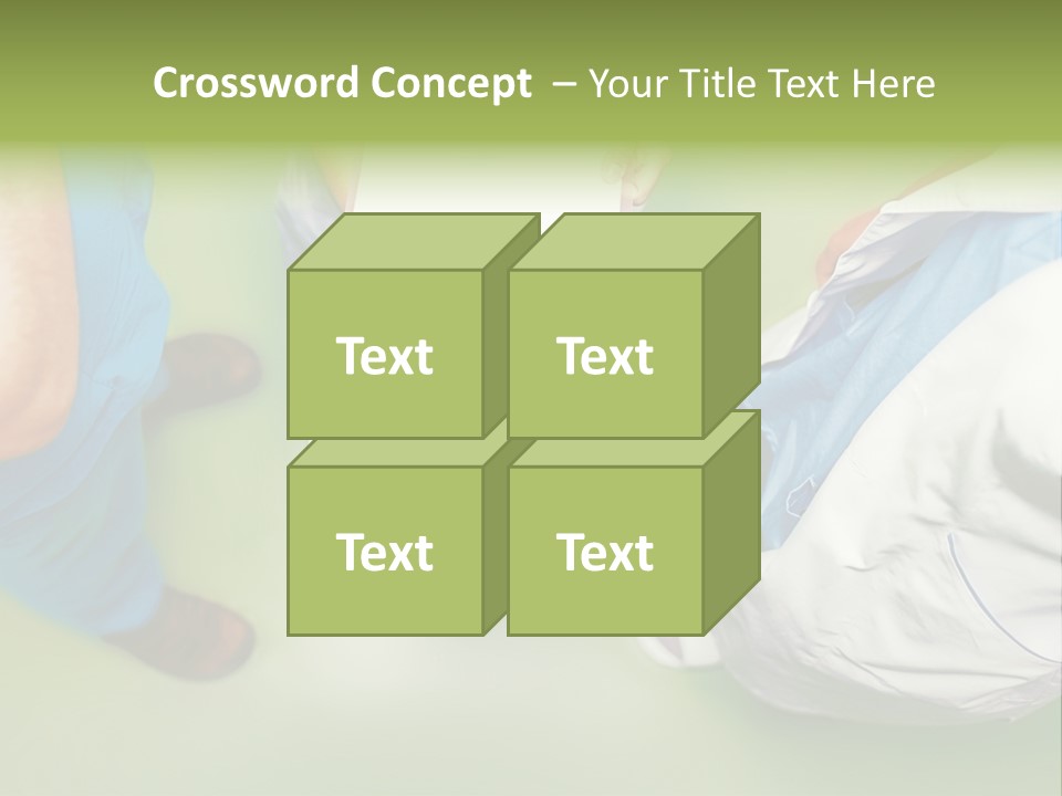 A Group Of People Standing Around A Binder PowerPoint Template