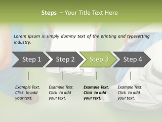 A Group Of People Standing Around A Binder PowerPoint Template