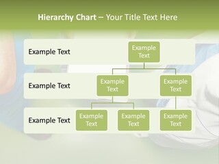 A Group Of People Standing Around A Binder PowerPoint Template