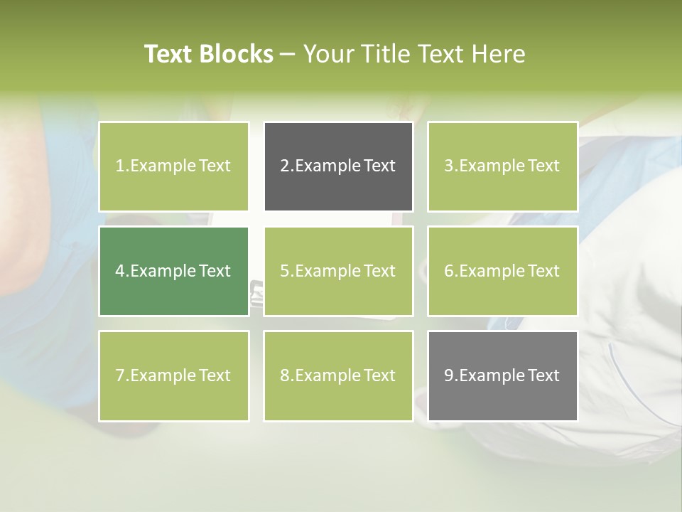 A Group Of People Standing Around A Binder PowerPoint Template