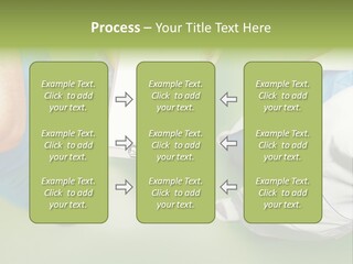 A Group Of People Standing Around A Binder PowerPoint Template