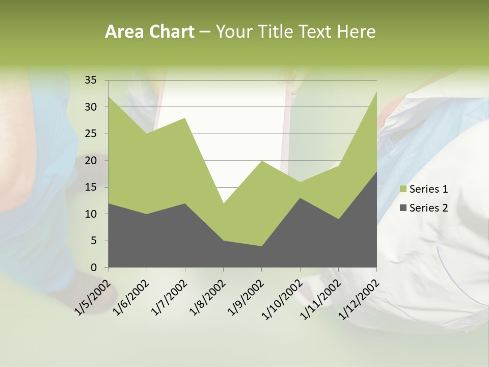 A Group Of People Standing Around A Binder PowerPoint Template