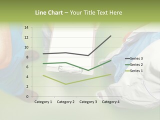 A Group Of People Standing Around A Binder PowerPoint Template