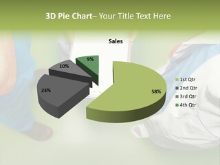 A Group Of People Standing Around A Binder PowerPoint Template