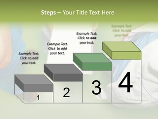 A Group Of People Standing Around A Binder PowerPoint Template