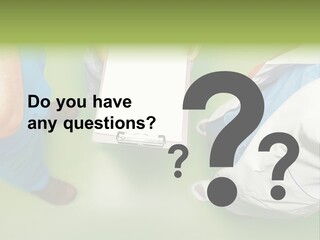 A Group Of People Standing Around A Binder PowerPoint Template