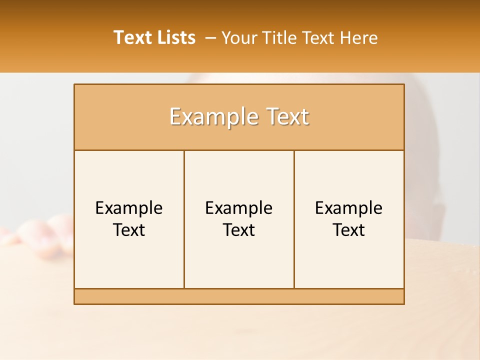A Baby Is Peeking Over A Wooden Table PowerPoint Template