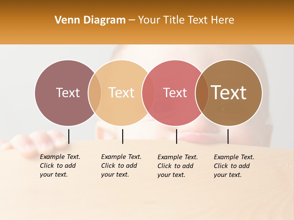 A Baby Is Peeking Over A Wooden Table PowerPoint Template