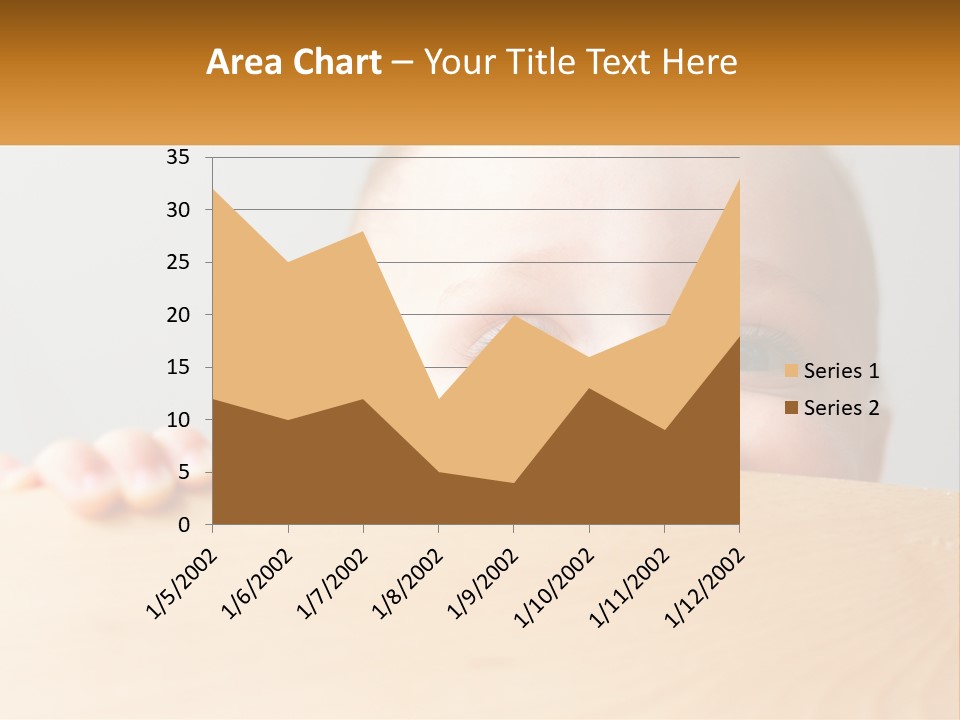 A Baby Is Peeking Over A Wooden Table PowerPoint Template