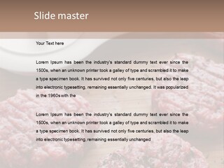 Hamburger Patties On A Cutting Board With A Knife PowerPoint Template