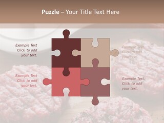 Hamburger Patties On A Cutting Board With A Knife PowerPoint Template