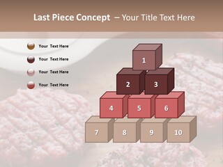Hamburger Patties On A Cutting Board With A Knife PowerPoint Template