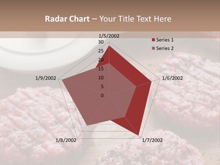 Hamburger Patties On A Cutting Board With A Knife PowerPoint Template