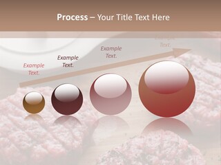 Hamburger Patties On A Cutting Board With A Knife PowerPoint Template