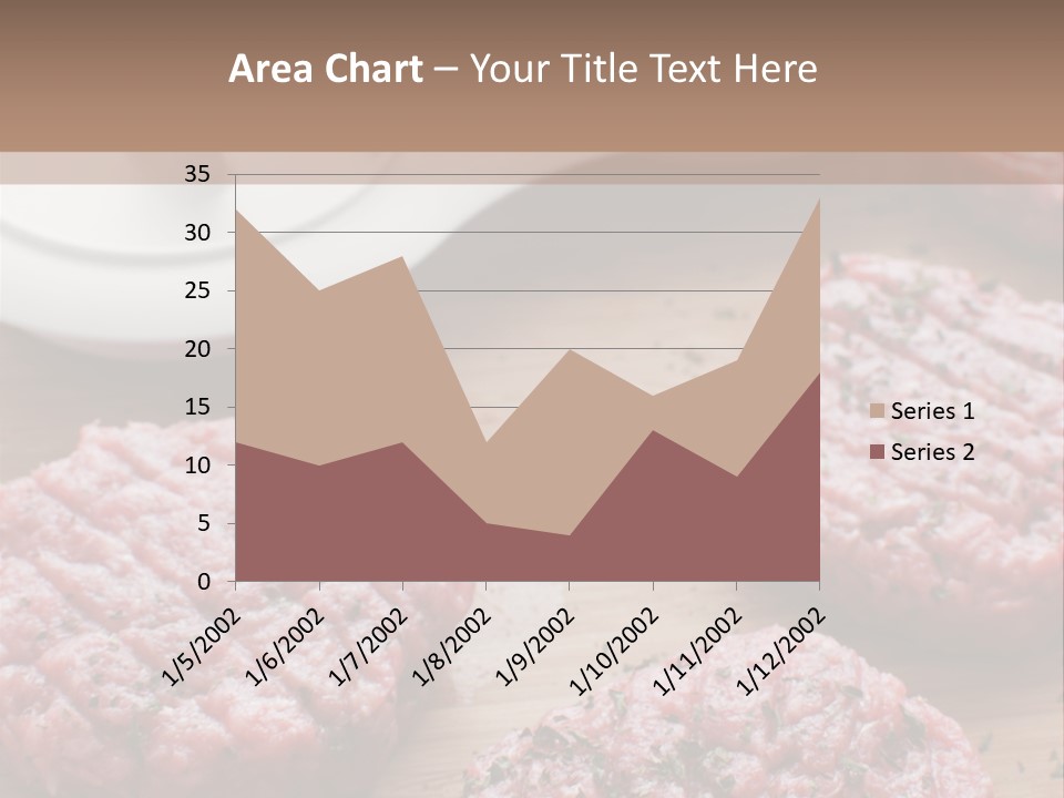 Hamburger Patties On A Cutting Board With A Knife PowerPoint Template