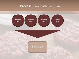 Hamburger Patties On A Cutting Board With A Knife PowerPoint Template