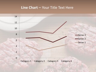 Hamburger Patties On A Cutting Board With A Knife PowerPoint Template